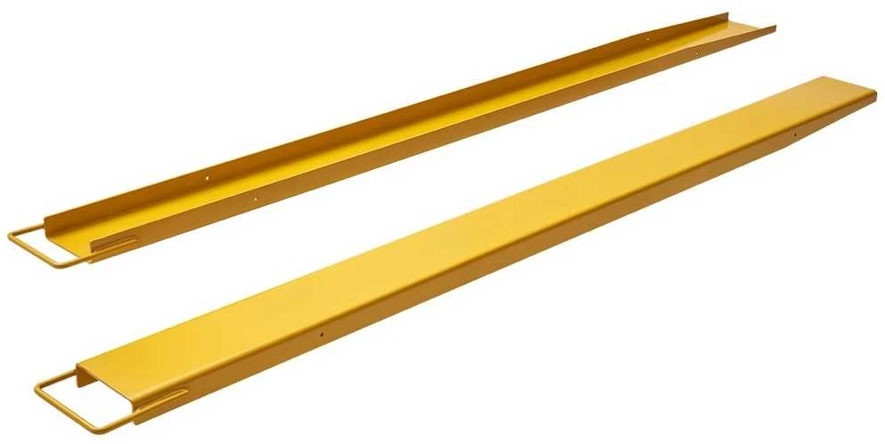 Šakių prailgintojai, 2.44 m, 16.5 cm pločio, krautuvo priedas, geltoni (pailginimai, antgaliai, šakės)