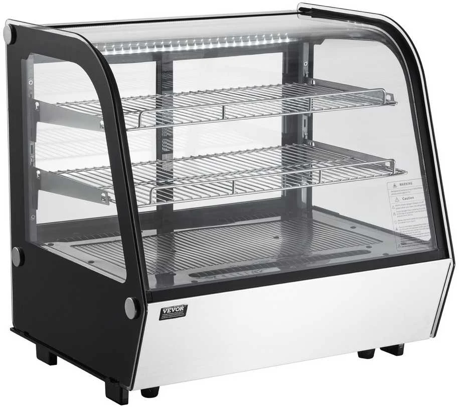 Šaldiklis VEVOR Įstiklintas šaldytuvo vitrina kepyklai 115L