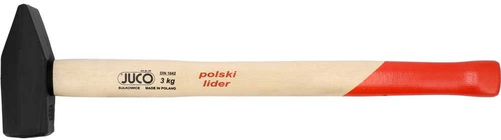 Šaltkalvio plaktukas 3.0kg, su medine rankena, plieno plaktukas, metalinis plaktukas, dirbtuvių plaktukas