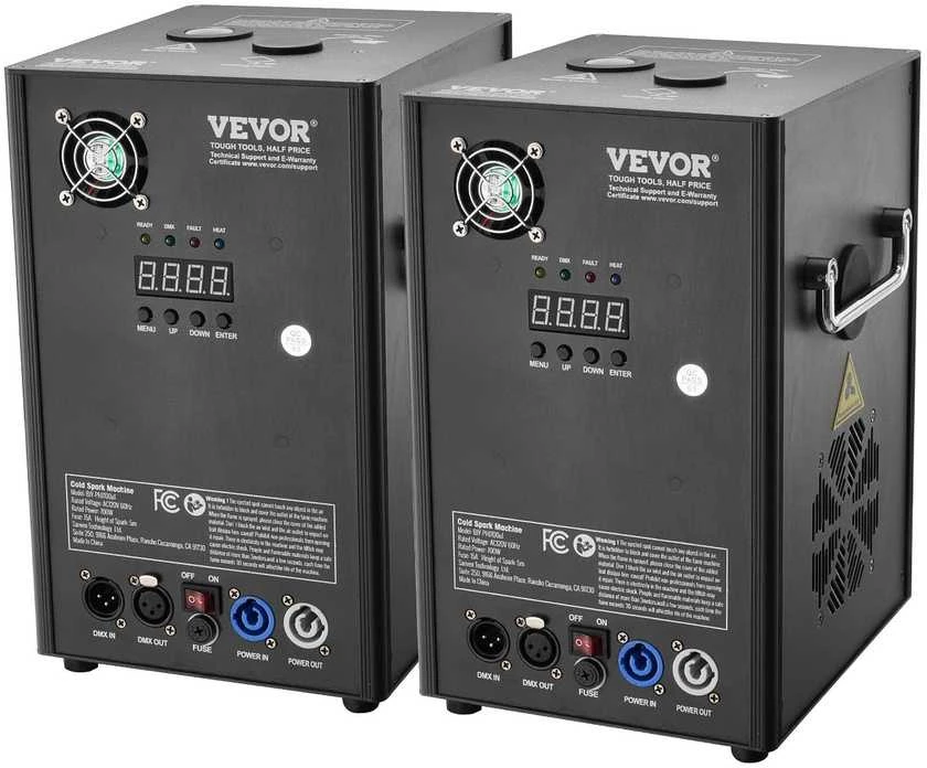 VEVOR Šalto žiežirbų fejerverkų mašina x2 700W 2-5m renginiams