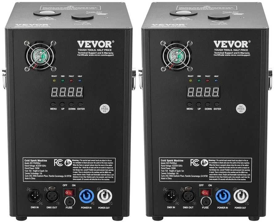VEVOR Šalto žiežirbų fejerverkų mašina x2 700W 2-5m renginiams