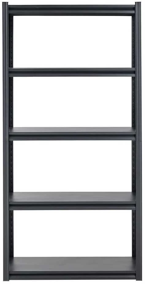 Sandėliavimo lentynos 45,72 x 91,44 x 182,88 cm, 5 pakopų garažo sandėliavimo lentynos, reguliuojama metalinė lentyna