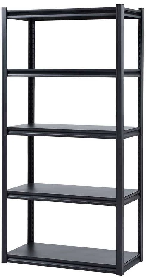 Sandėliavimo lentynos 45,72 x 91,44 x 182,88 cm, 5 pakopų garažo sandėliavimo lentynos, reguliuojama metalinė lentyna