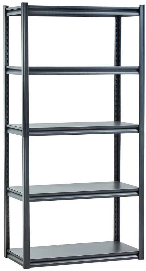 Sandėliavimo lentynos 45,72 x 91,44 x 182,88 cm, 5 pakopų garažo sandėliavimo lentynos, reguliuojama metalinė lentyna