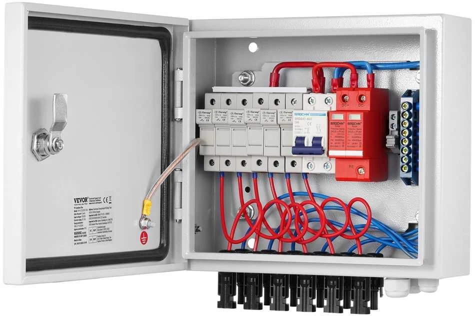 Saulės energijos kombinavimo dėžutė, 6 stygos, 10A, IP65