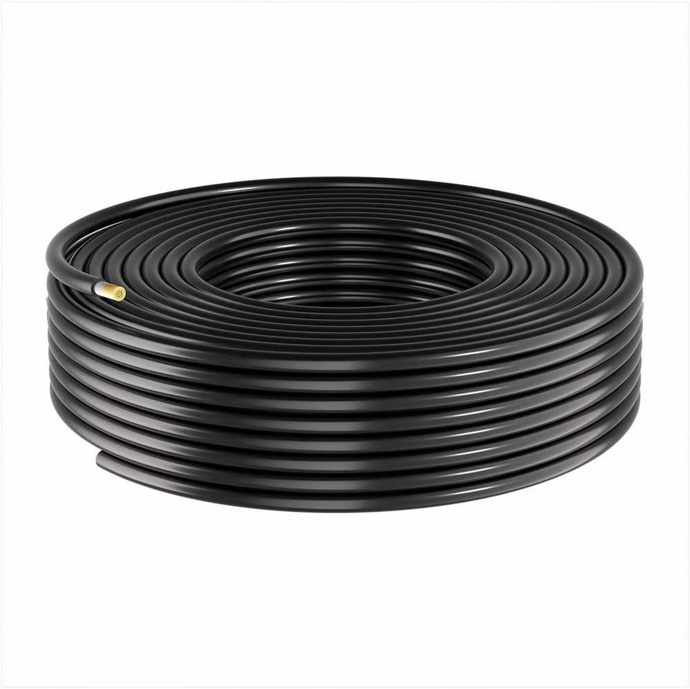 Saulės kolektorių ilginamasis kabelis, 10 AWG 6 mm2 alavuotas varis, IP67 atsparus vandeniui, 15.24 m juodos ir raudonos spalvos rinkinys fotovoltinėms sistemoms, kemperiams ir valtims