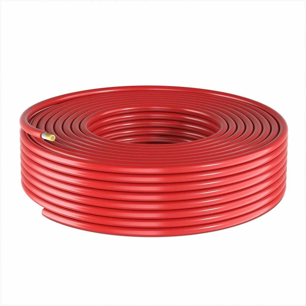 Saulės kolektorių ilginamasis kabelis, 10 AWG 6 mm2 alavuotas varis, IP67 atsparus vandeniui, 15.24 m juodos ir raudonos spalvos rinkinys fotovoltinėms sistemoms, kemperiams ir valtims