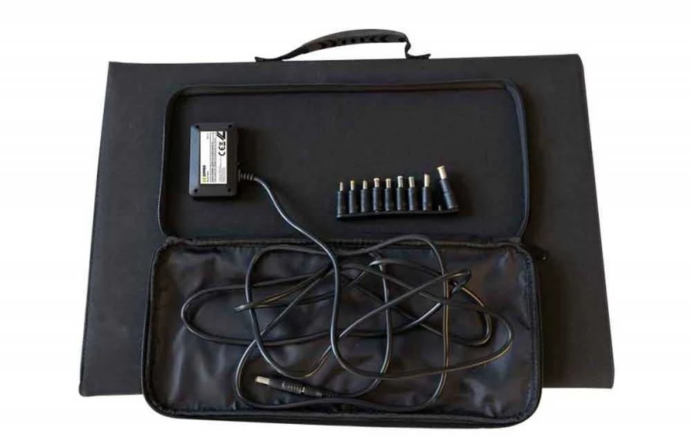 Saulės kolektorius 120W, nešiojamas saulės kolektorius elektrinei, sulankstomas saulės įkroviklis, saulės kolektorius su USB jungtimis, lauko saulės energijos tiekimas