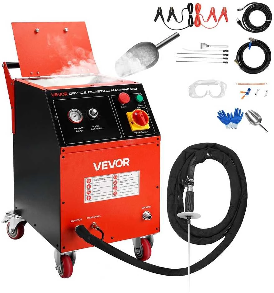 VEVOR Sauso ledo valymo įrenginys, 5kg talpa