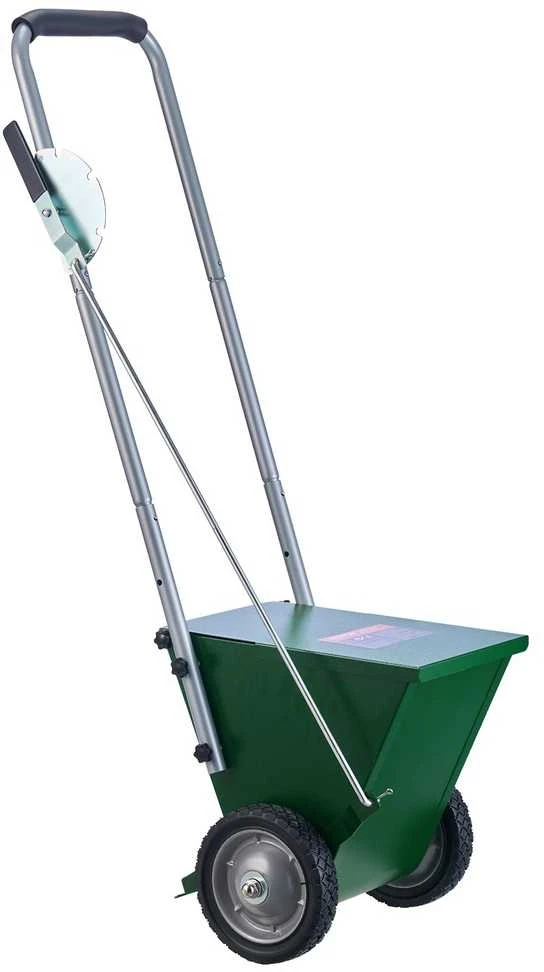 Sausų linijų žymėjimo įrenginys, 2 ratų, tvirtas plieno kreidintuvas, 11.3kg talpa, miltelių purkštuvas