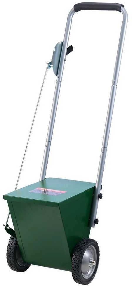 Sausų linijų žymėjimo įrenginys, 2 ratų, tvirtas plieno kreidintuvas, 11.3kg talpa, miltelių purkštuvas