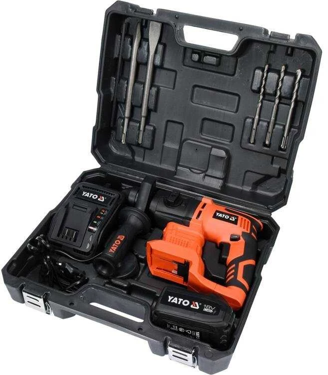 SDS-plus 18V perforatorius su kalimo funkcija, skirtas gręžimui ir kalimui, akumuliatorinis perforatorius, elektrinis grąžtas