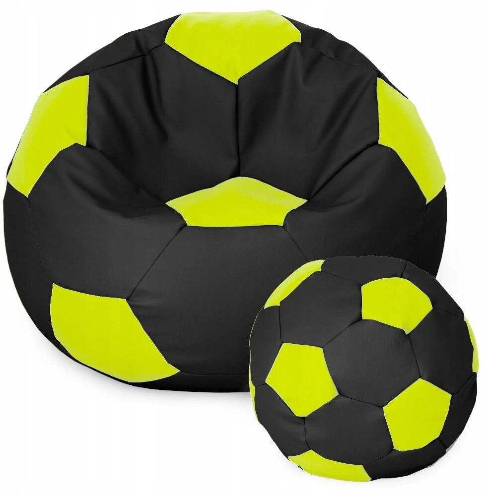 Sėdmaišis su pufu Ball XXXL, juodas/žalias