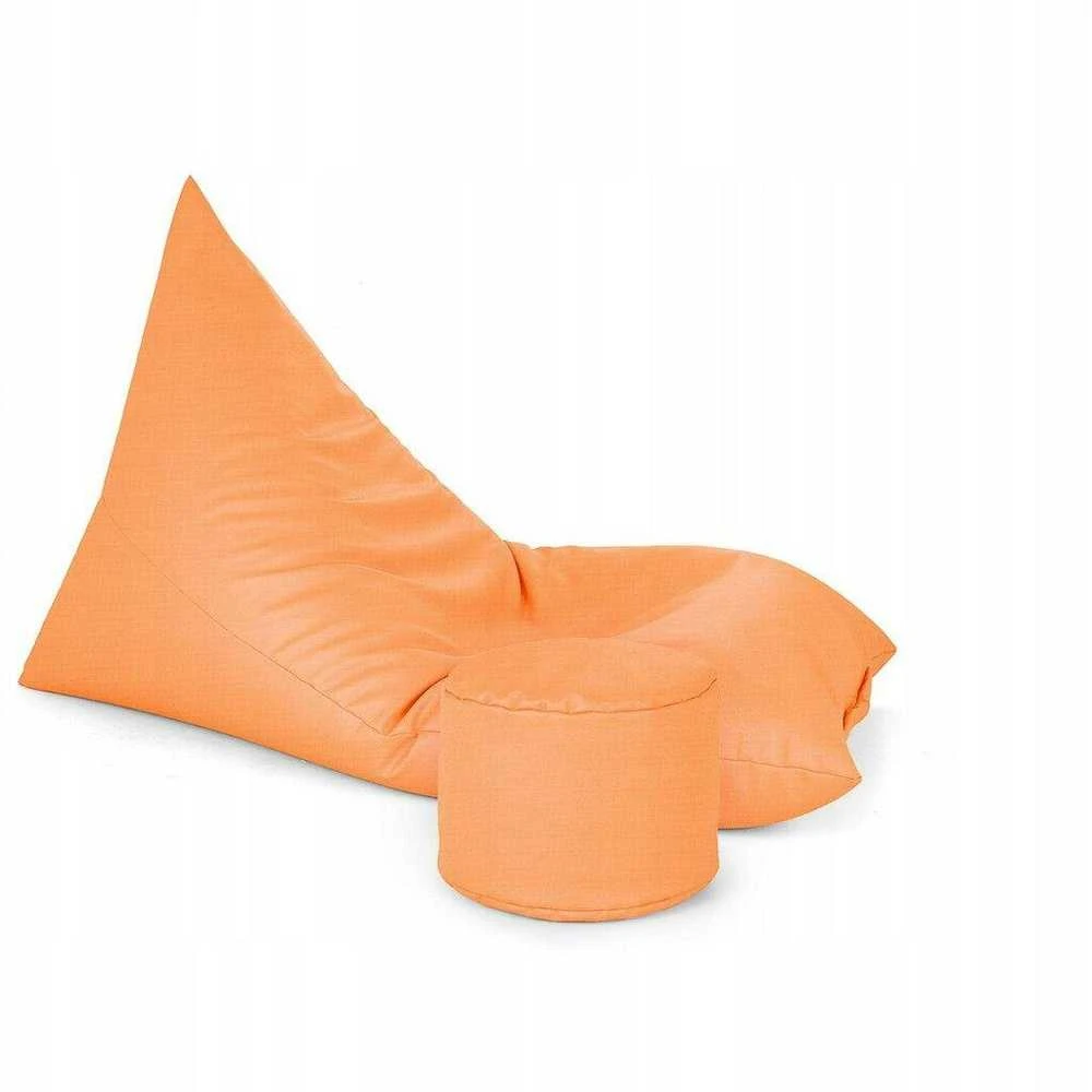 Sėdmaišis su pufu Sako XL Oxford, oranžinis