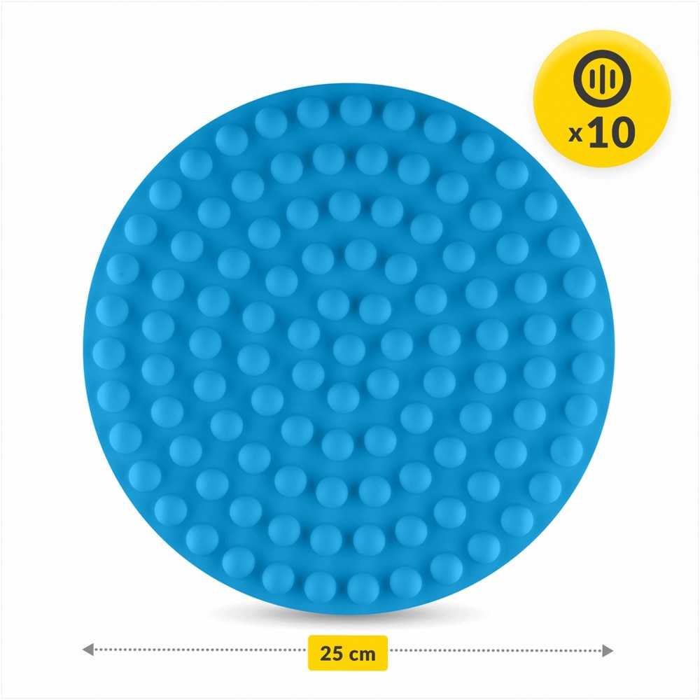 Sensoriniai diskai vaikams, 10 vnt. rinkinys, 25 cm skersmuo, lytėjimo stimuliacija, edukaciniai žaislai, sensorinės integracijos priemonės, žaidimų kambario įranga