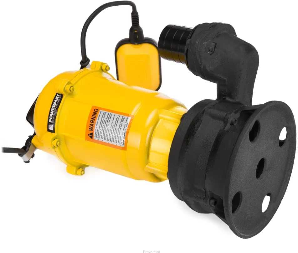 Powermat Septiko siurblys su smulkintuvu, panardinamas nuotekų siurblys, 7-20m kėlimo aukštis, 6000-25000 l/h, nešvariam vandeniui, buitiniam ir žemės ūkio naudojimui
