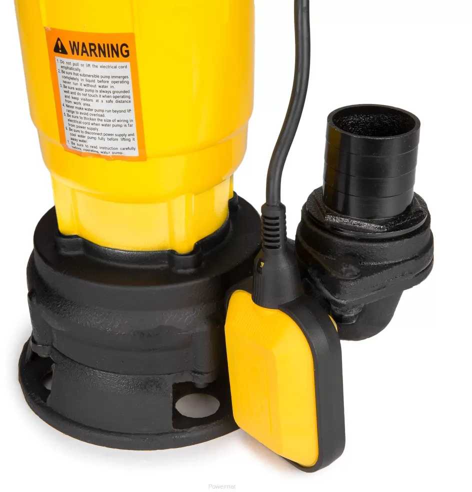 Powermat Septiko siurblys su smulkintuvu, panardinamas nuotekų siurblys, 7-20m kėlimo aukštis, 6000-25000 l/h, nešvariam vandeniui, buitiniam ir žemės ūkio naudojimui