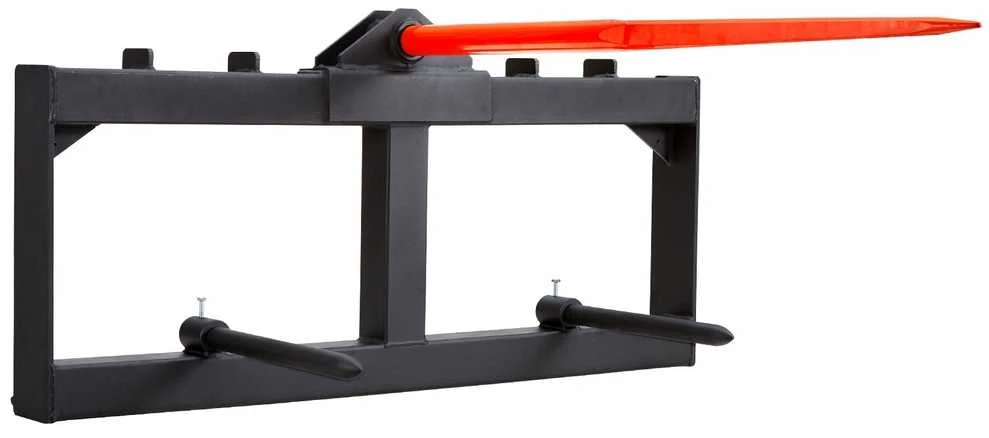 Šieno iešmas mini krautuvui, 725 kg talpos, su stabilizatoriais, šieno rulonų iešmas, traktoriaus šieno iešmas, rulonų iešmas