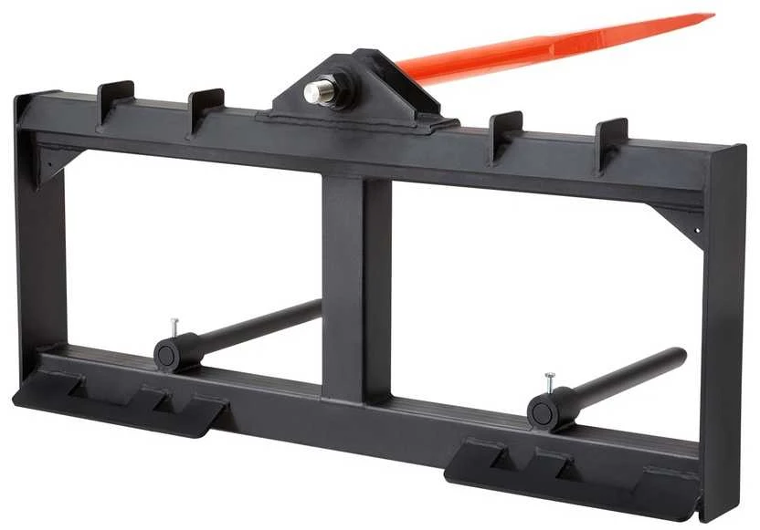 Šieno iešmas mini krautuvui, 725 kg talpos, su stabilizatoriais, šieno rulonų iešmas, traktoriaus šieno iešmas, rulonų iešmas