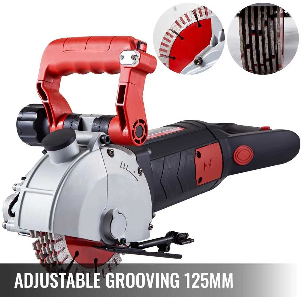 Sienų griovimo freza 34 mm / 42 mm, 4800W, betono pjovimo, griovelių formavimo staklės