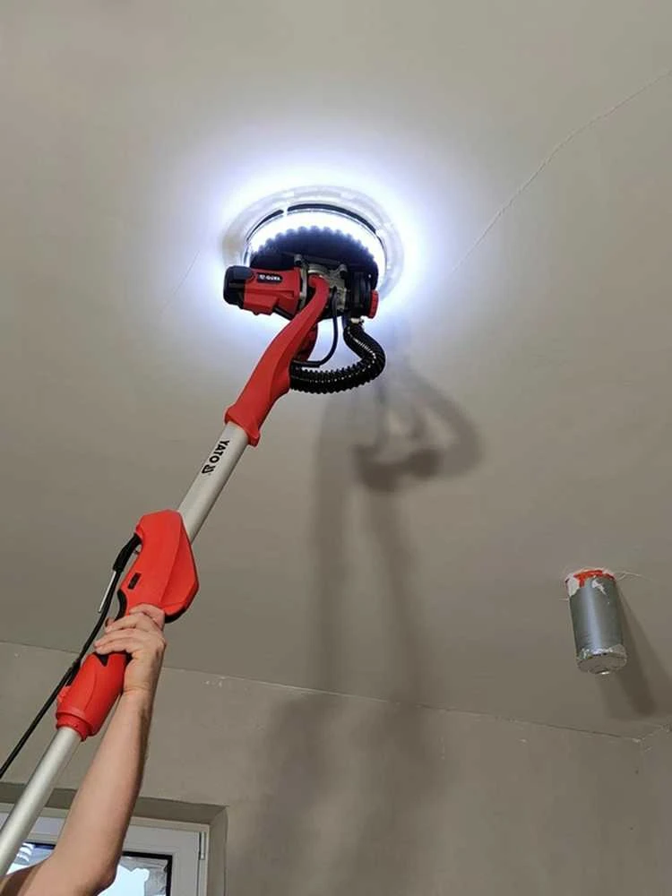 Yato sienų ir lubų šlifuoklis su dulkių nusiurbimu YT-82355, 820W, 215 mm. LED