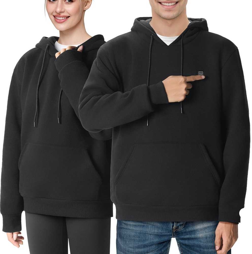 VEVOR Šildomas džemperis su baterija unisex juodas