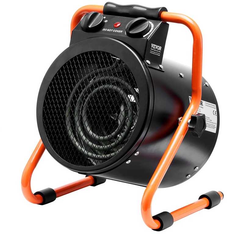 VEVOR Šiltnamio šildytuvas 2000W, apsauga nuo perkaitimo, atsparus vandeniui, šiltnamis elektrinis šildytuvas, oranžerijos šildytuvas
