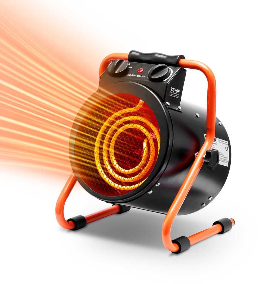 VEVOR Šiltnamio šildytuvas 2000W, apsauga nuo perkaitimo, atsparus vandeniui, šiltnamis elektrinis šildytuvas, oranžerijos šildytuvas