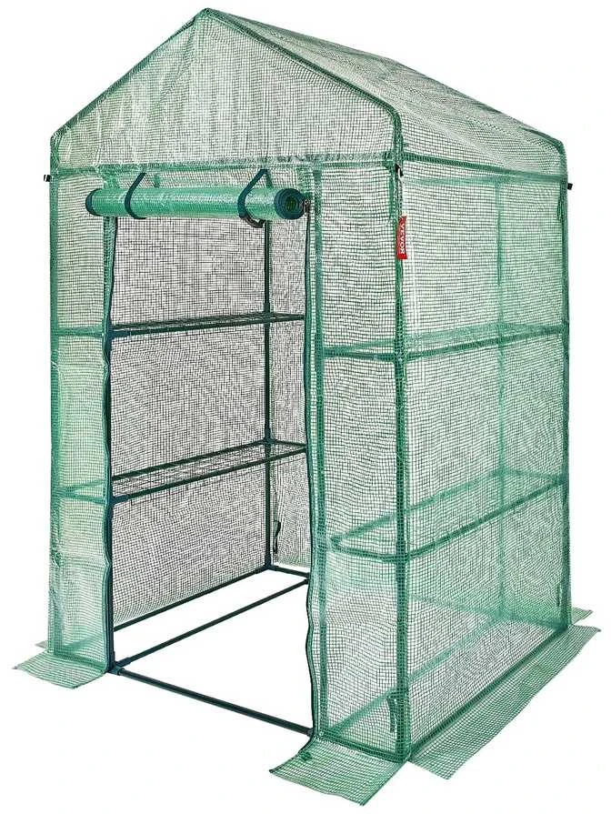Šiltnamis augalams ir daigams, lentynomis, 141x74.5x205cm, tvirta PE danga, auginimo namelis, sodininkystės palapinė