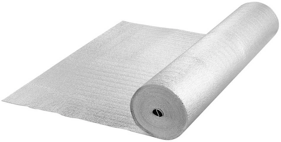VEVOR Dviejų sluoksnių šiluminė izoliacija 122 cm x 15,2 m
