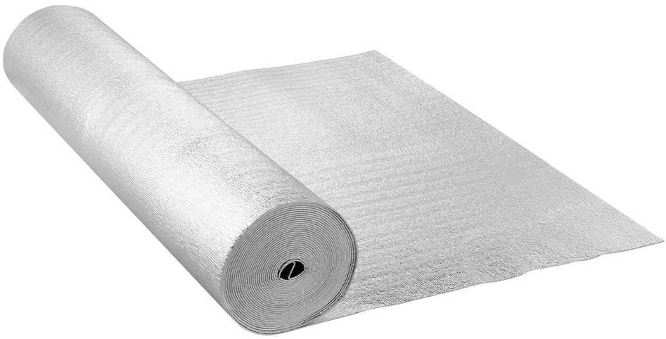 VEVOR Dviejų sluoksnių šiluminė izoliacija 122 cm x 15,2 m
