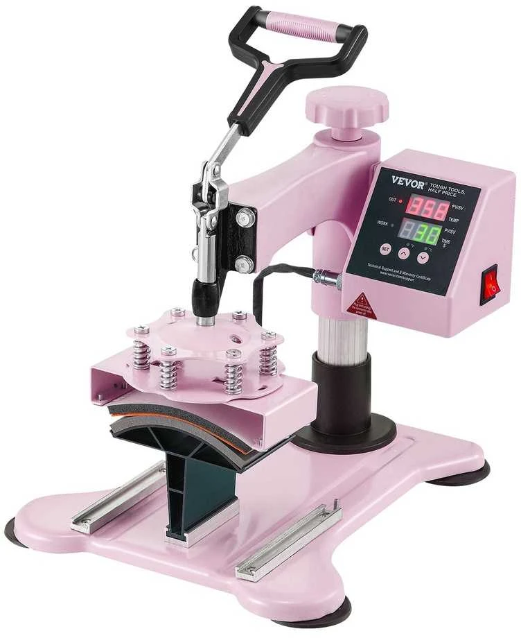 Šilumos presavimo aparatas 380x380 mm, 5 viename, su 30 uncijų puodelių presu, marškinėliams