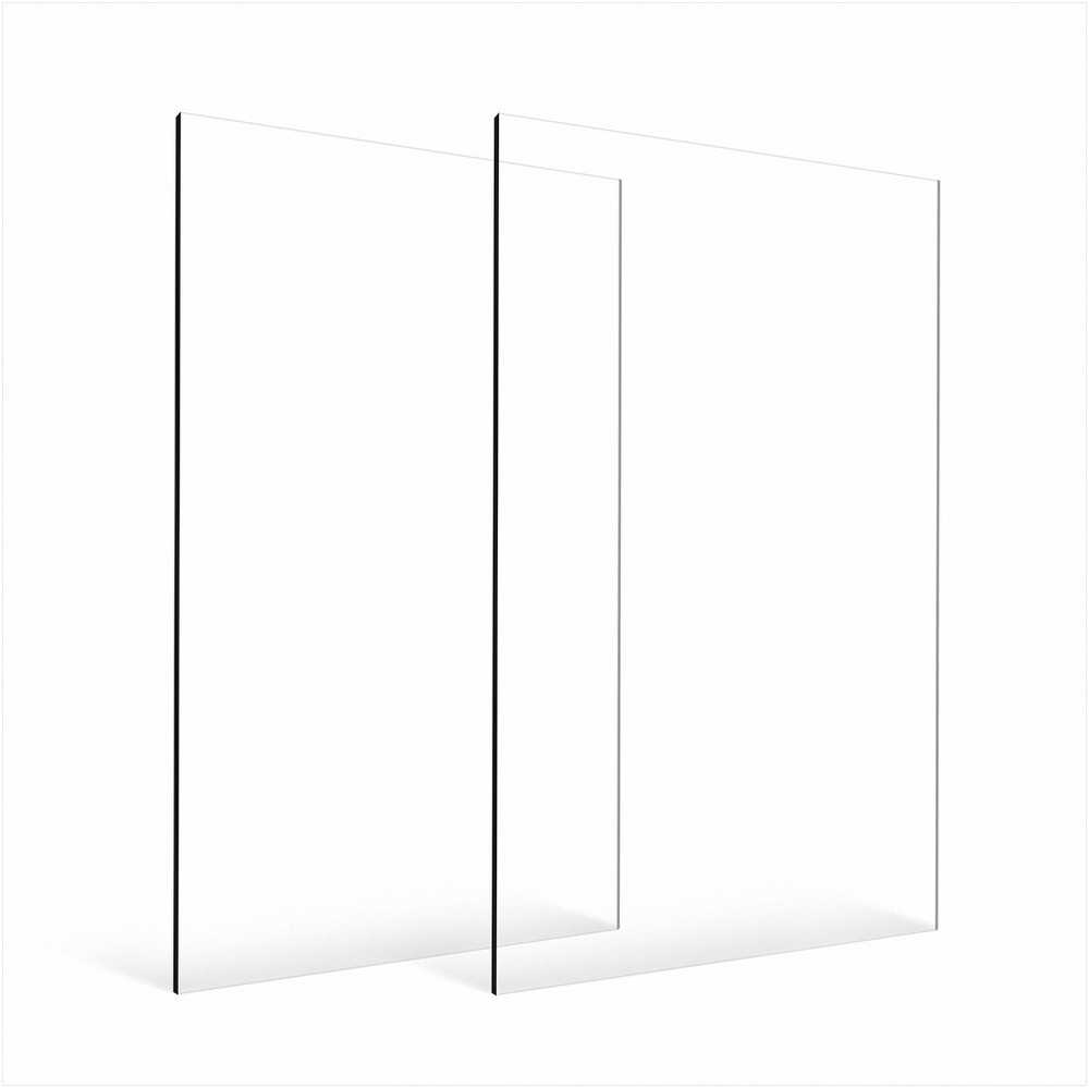 VEVOR 2 vnt. plexiglaso akrilo lakštai 61x122 cm, 3 mm storio