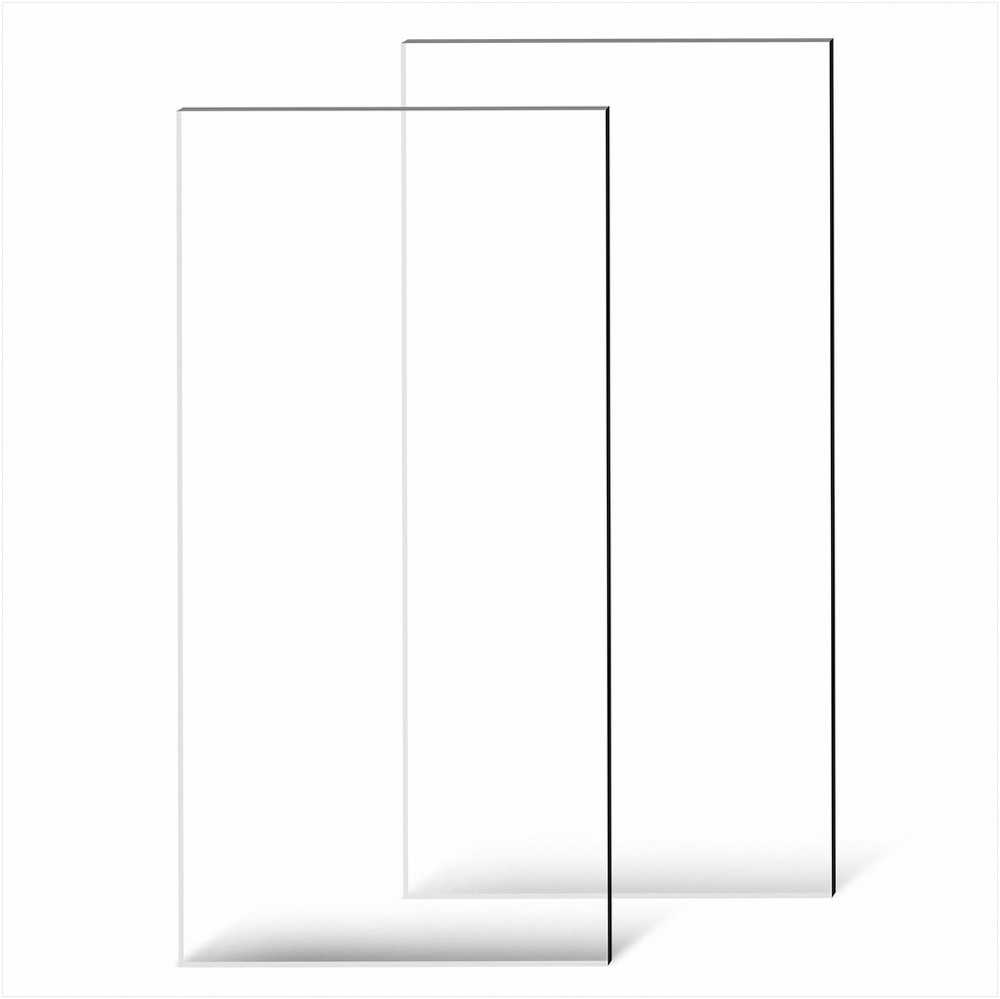 VEVOR 2 vnt. plexiglaso akrilo lakštai 61x122 cm, 3 mm storio