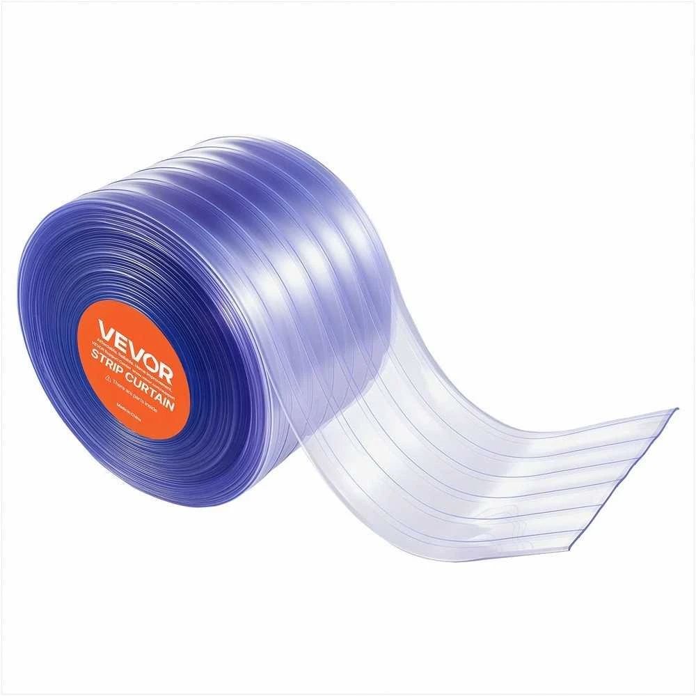 VEVOR Skaidri PVC užuolaida 45,7 m x 30,5 cm