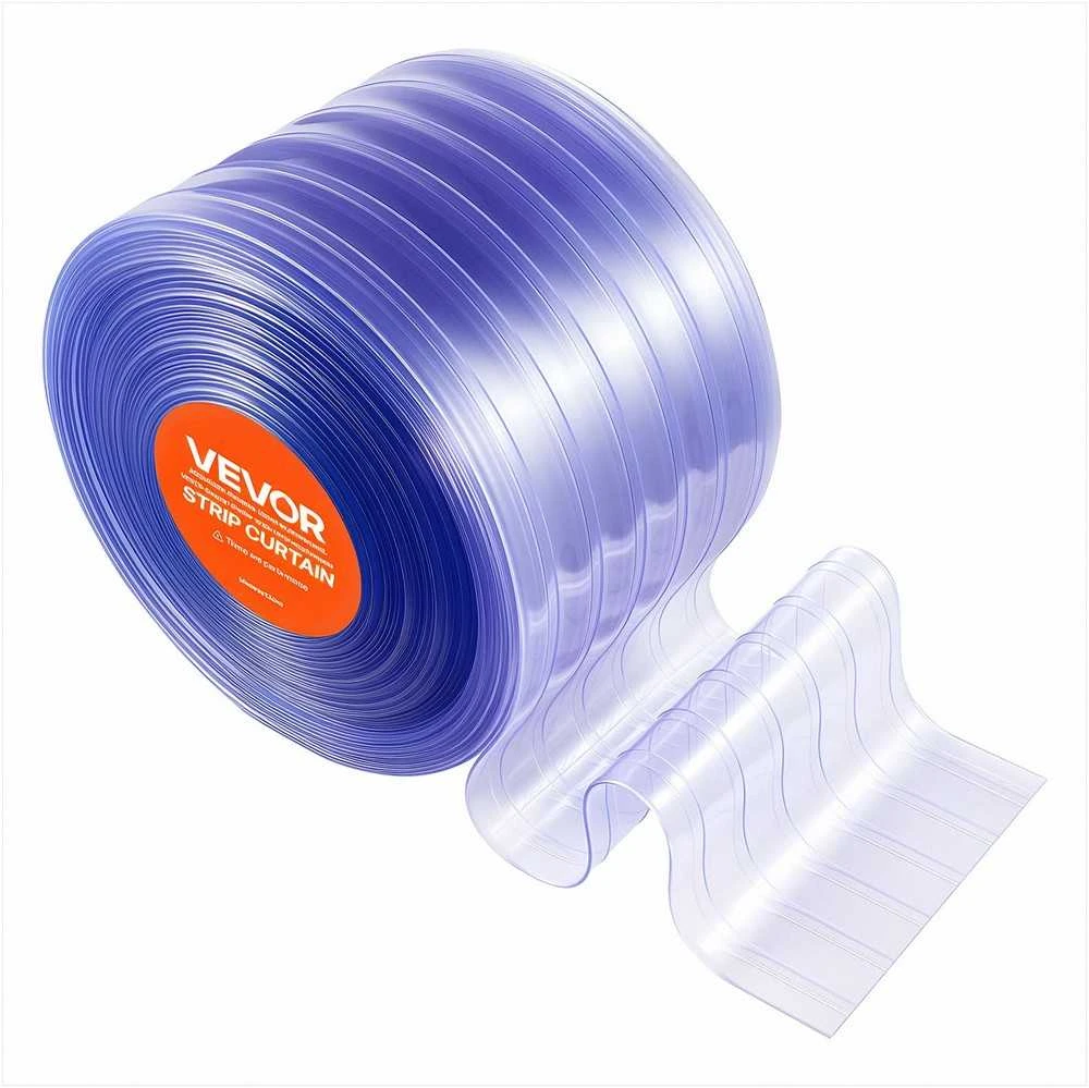 VEVOR Skaidri PVC užuolaida 45,7 m x 30,5 cm