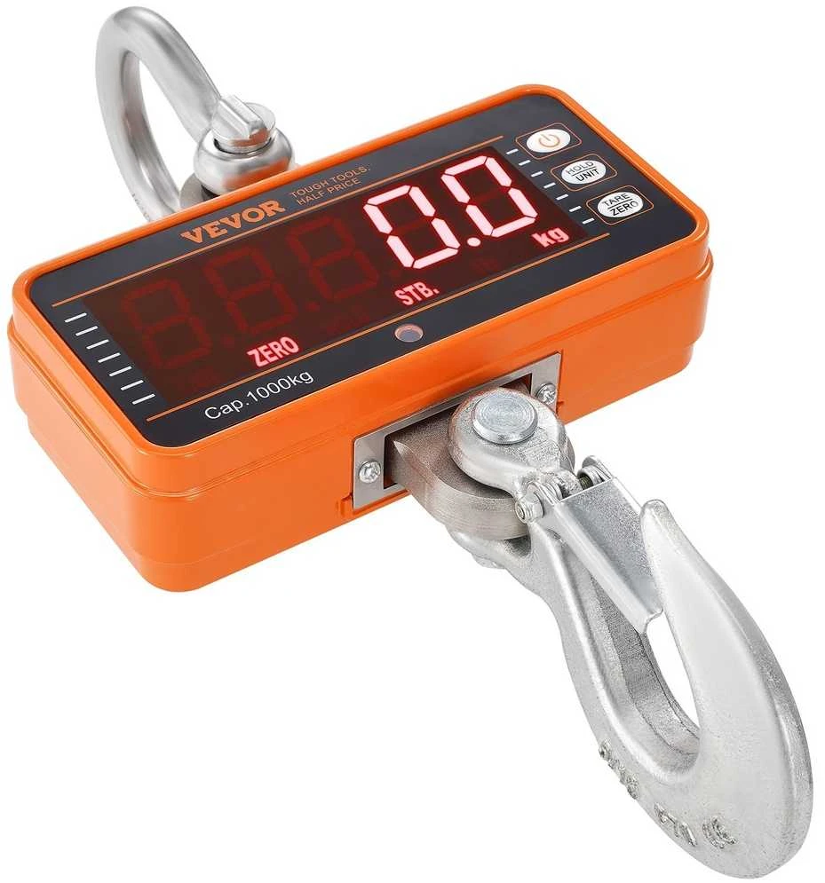 Skaitmeninės kraninės svarstyklės, Nuotolinio valdymo pultas, LED ekranas, 9-1000 kg