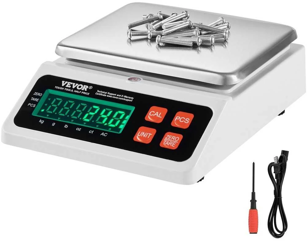 Virtuvinės svarstyklės Skaitmeninės skaičiavimo svarstyklės, 10 kg talpa, Tikslūs matavimai