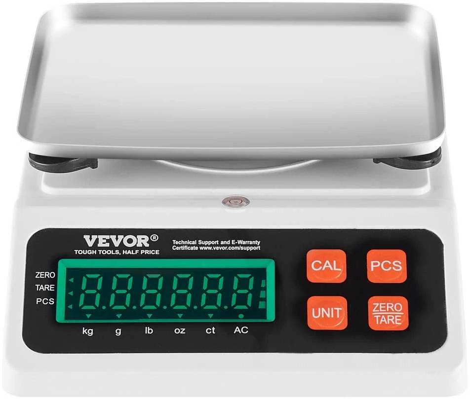Virtuvinės svarstyklės Skaitmeninės skaičiavimo svarstyklės, 10 kg talpa, Tikslūs matavimai