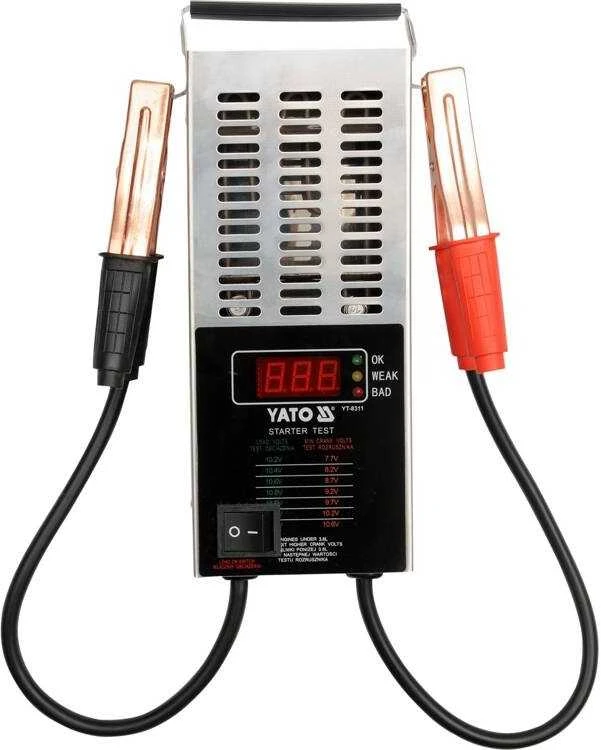 Skaitmeninis 12V akumuliatoriaus testeris, švino rūgšties, įkrovos patikra, apkrovos testas