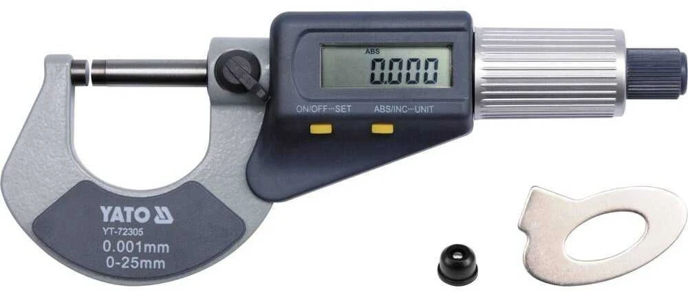 Mikrometras su skaitmeniniu ekranu Yato YT-72305 - 0-25mm