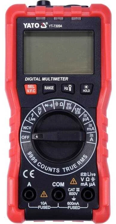 Skaitmeninis multimetras, su TRUE RMS, automatiniu diapazonu, elektriniais matavimais