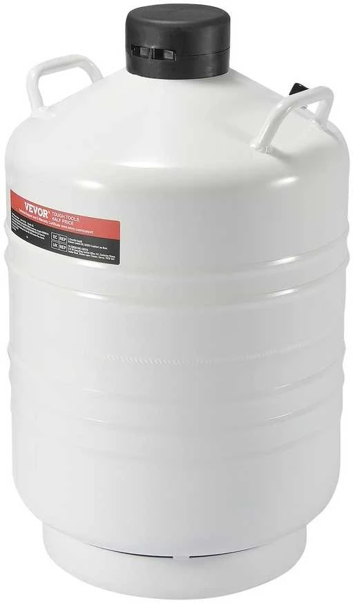 Skysto azoto talpa 30L, aliuminio lydinio LN2 konteineris, 6 kanistrai, kriogeninis Diuaro indas mėginių laikymui, biologinių mėginių saugojimas, šaldymo indas