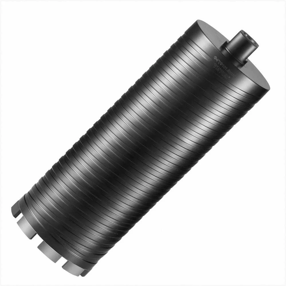 Šlapio ir sauso gręžimo deimantinė karūna plytoms ir betonui, su centruojančio grąžto adapteriu ir pjovimo disku, 101.6 mm skersmuo, 241.3 mm gręžimo gylis, lazeriu suvirinta deimantinė gręžimo karūna