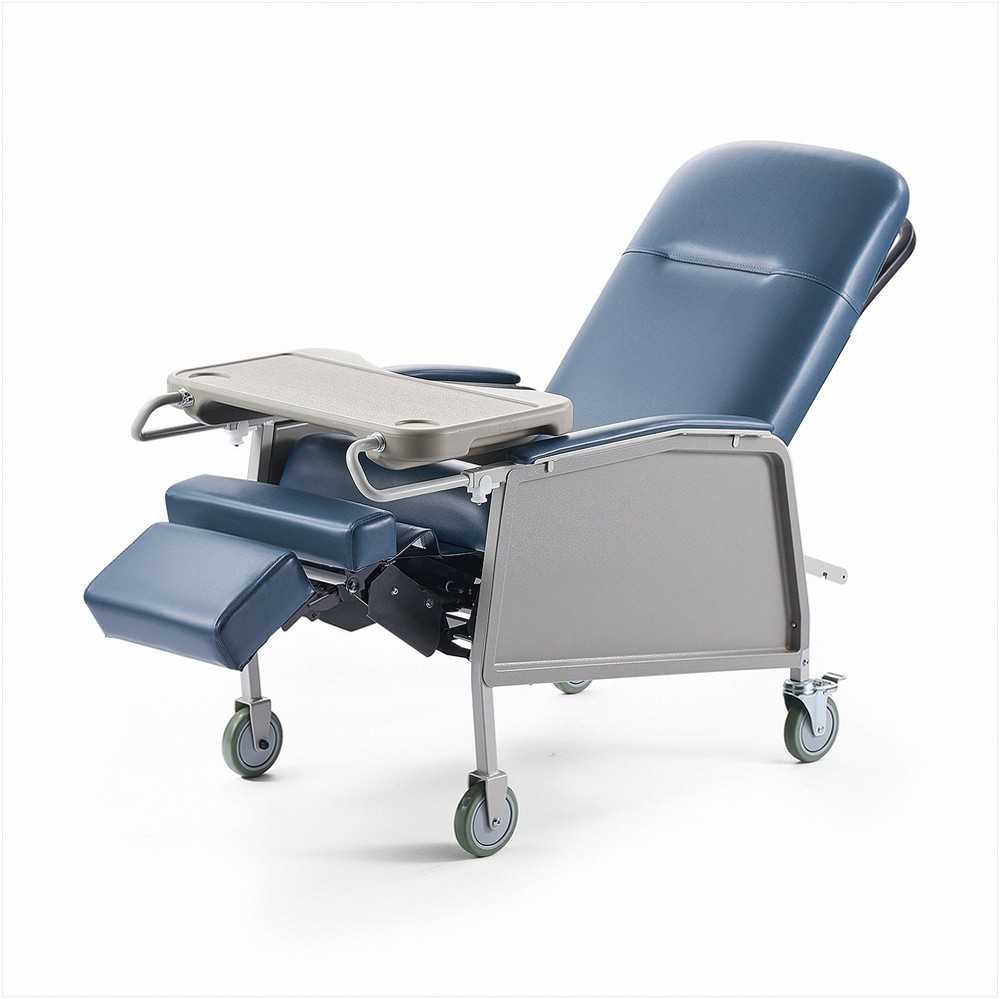 VEVOR Reguliuojama geriatrinė kėdė su staliuku