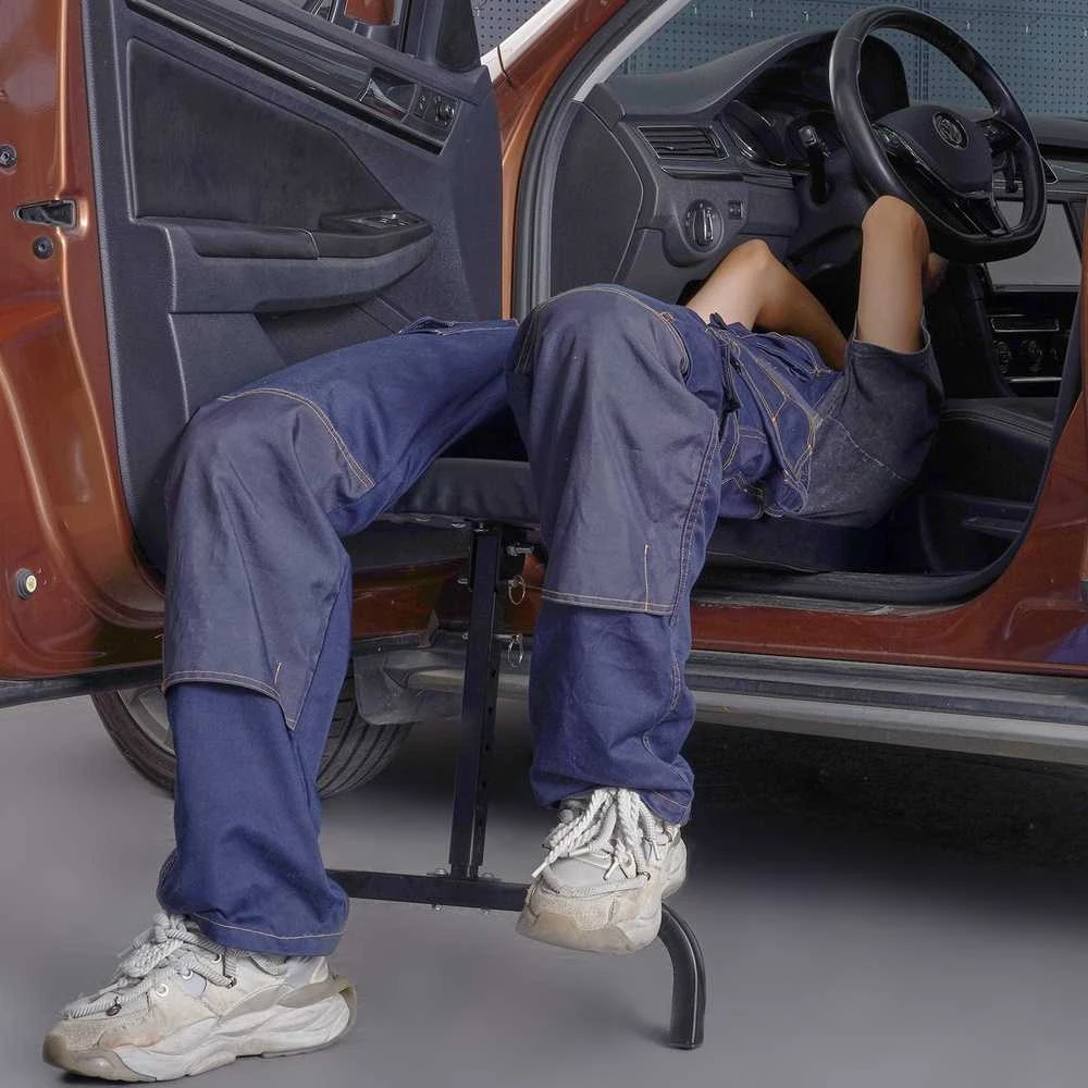 Šliaužiklis po prietaisų skydu, 1016 mm ilgio, reguliuojamo aukščio garažo šliaužiklis, riedantis mechaniko šliaužiklis, automobilinis šliaužiklis, reguliuojamo aukščio šliaužiklis