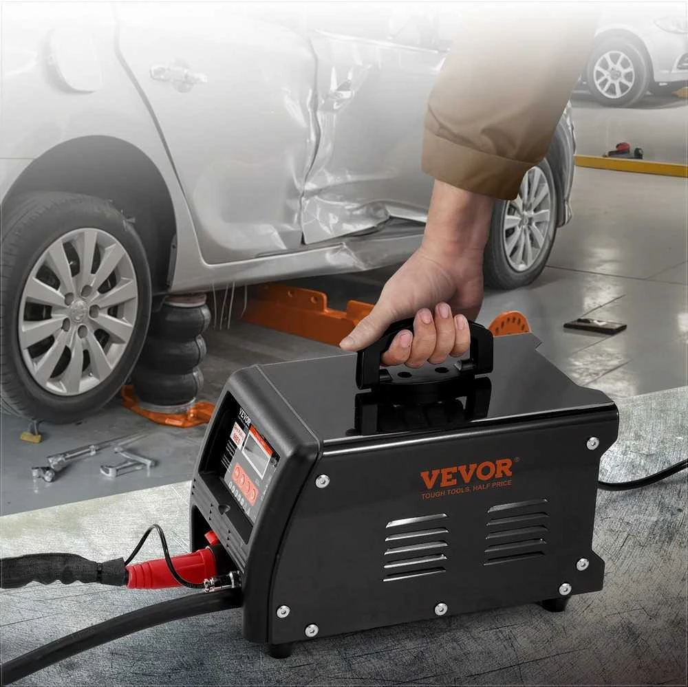 Smeigių suvirinimo aparatas automobilių kėbulų remontui, 3 kW taškinio suvirinimo įrenginys su 9 režimais, įlenkimų traukimo įrankis, kėbulo lyginimo įranga