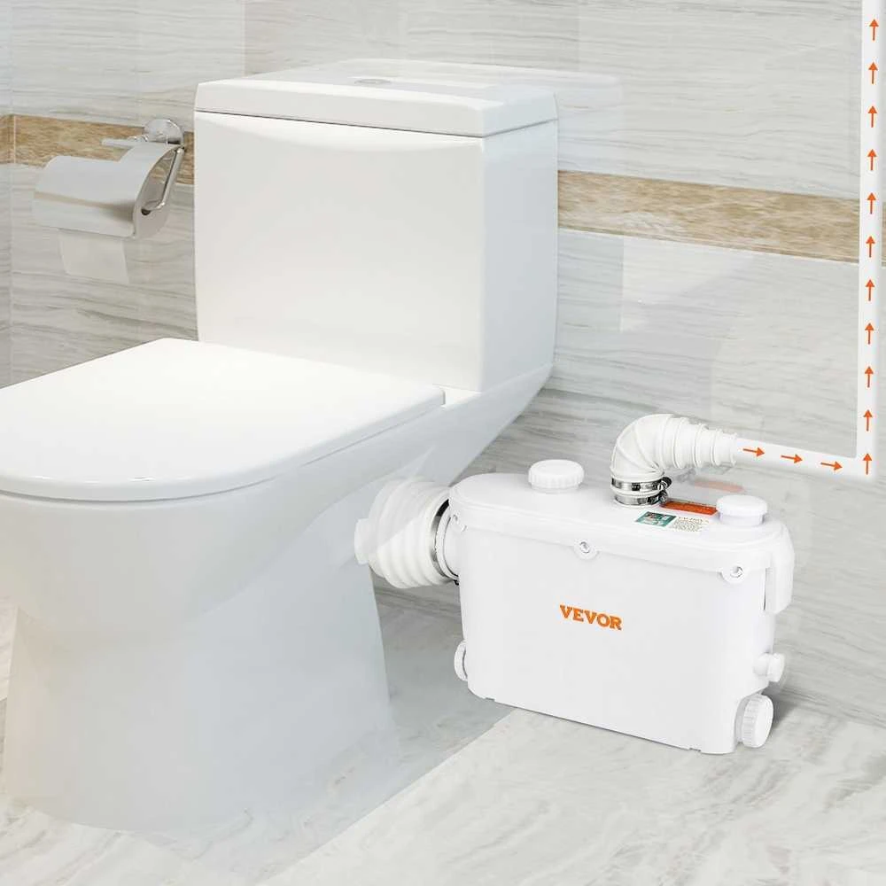 Smulkintuvas siurblys 500W, 3 įvadai, 6600 L/h, nuotekų siurblys fekalijoms