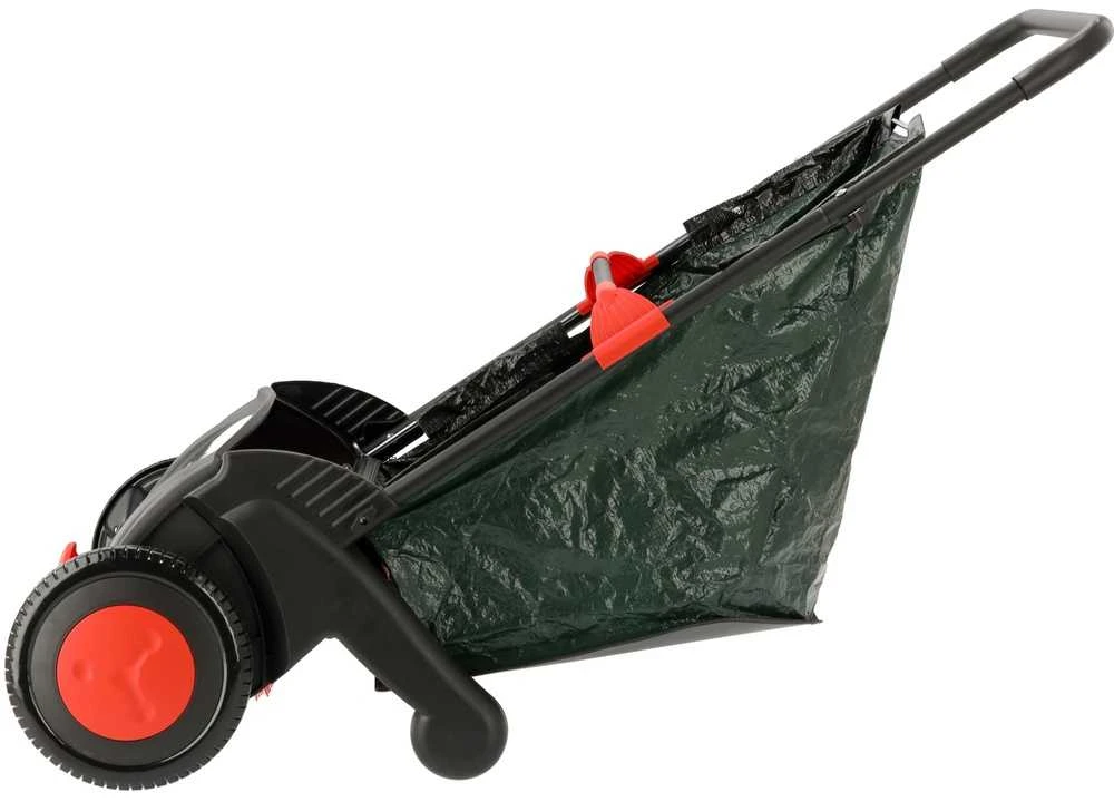 Yato Sodo atliekų surinkėjas, 53 cm darbinis plotis, 100 L talpa, rankinis vejos šlavėjas, lapų ir žolės surinkėjas terasoms ir vejoms