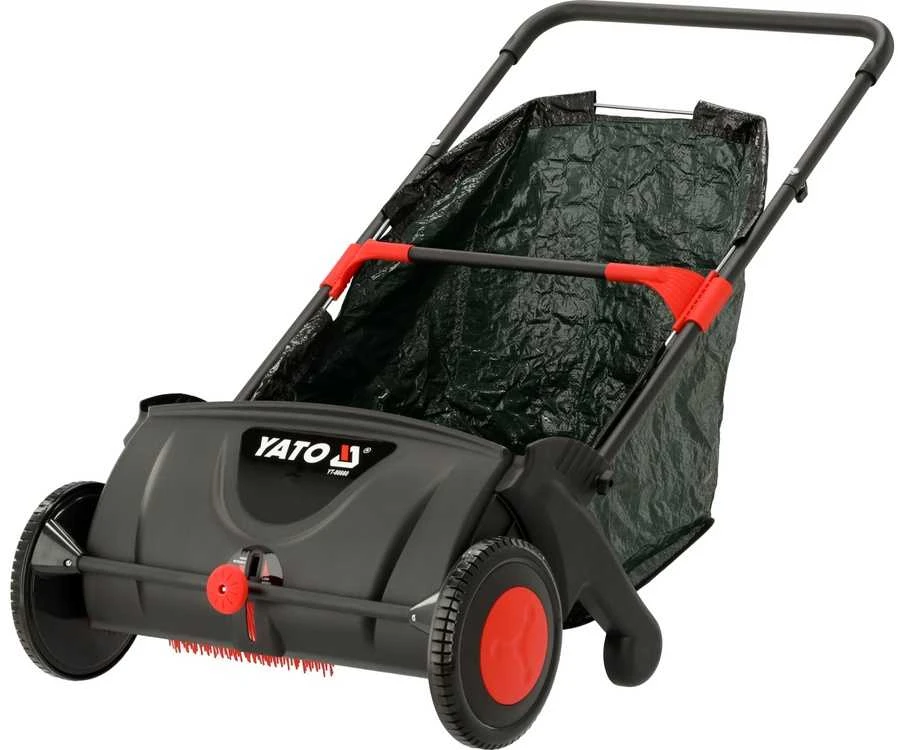 Yato Sodo atliekų surinkėjas, 53 cm darbinis plotis, 100 L talpa, rankinis vejos šlavėjas, lapų ir žolės surinkėjas terasoms ir vejoms